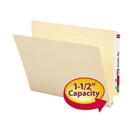 Smead Smead, HEAVYWEIGHT MANILA END TAB EXPANSION FOLDERS, STRAIGHT TAB, LETTER SIZE, 50PK 24275